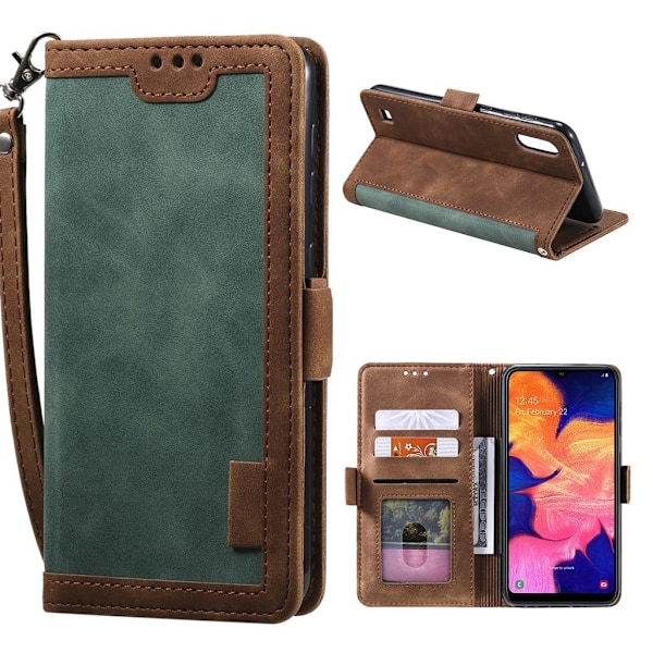 Suburbian läder Samsung Galaxy A10 fodral - Grön Grön