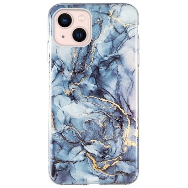 Marble design iPhone 13 cover - Grå Silver grey
