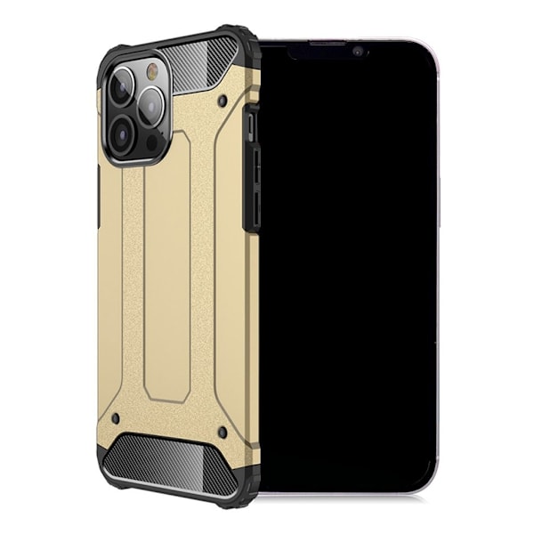 Drop Resistant Hybrid Shell Phone Protective Case iPhone 13 Pro Max 6.7 inch - Guld Gold