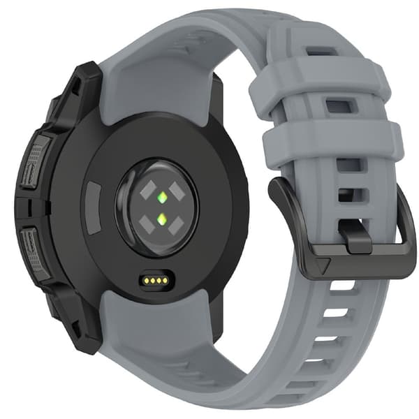 26 mm silikonerem Garmin Instinct 3 Solar / Instinct 3 AMOLED 50 mm udskiftningsarmbånd - Grå Silver grey