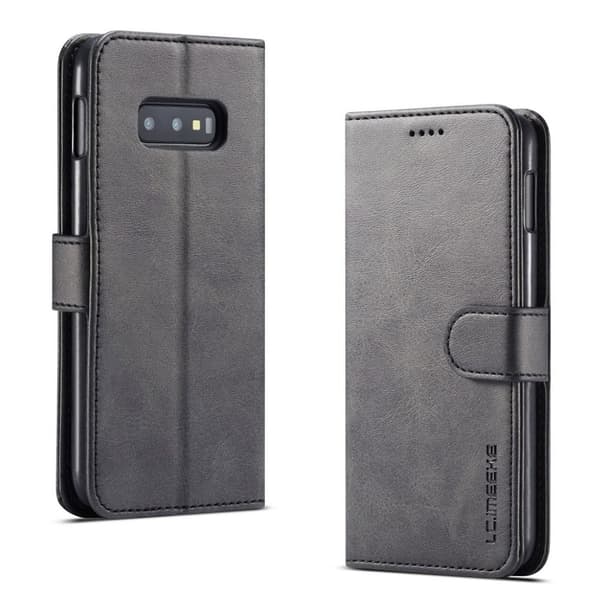 LC.IMEEKE Samsung Galaxy S10e lommebok deksel - Svart Black