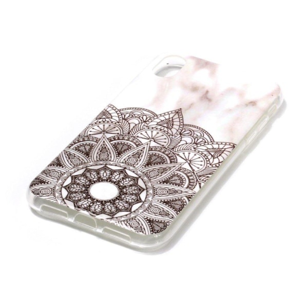 Etui med mønsterprint til iPhone Xr - Mandala Flower Brown