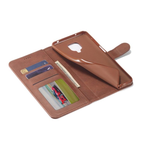 LC.IMEEKE Xiaomi Redmi Note 10 Lite flip case - Ruskea Brown