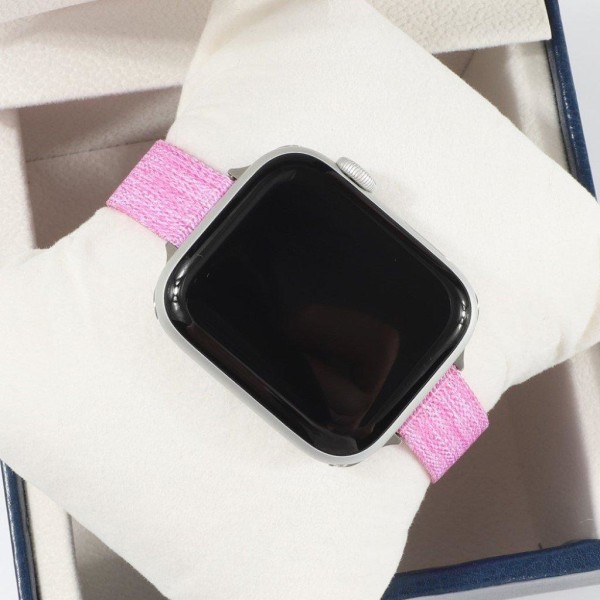 Apple Watch Series 6 / 5 44mm nylon urrem - Lyserød Pink