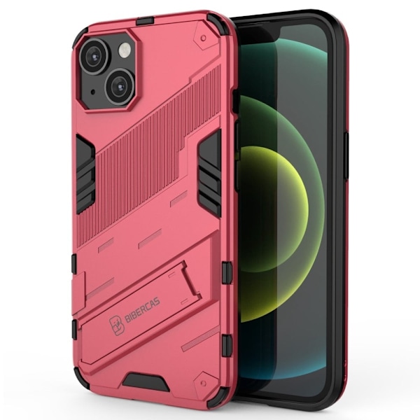 Shockproof Hybrid Deksel med A Modern Touch til iPhone 14 - Rose Pink