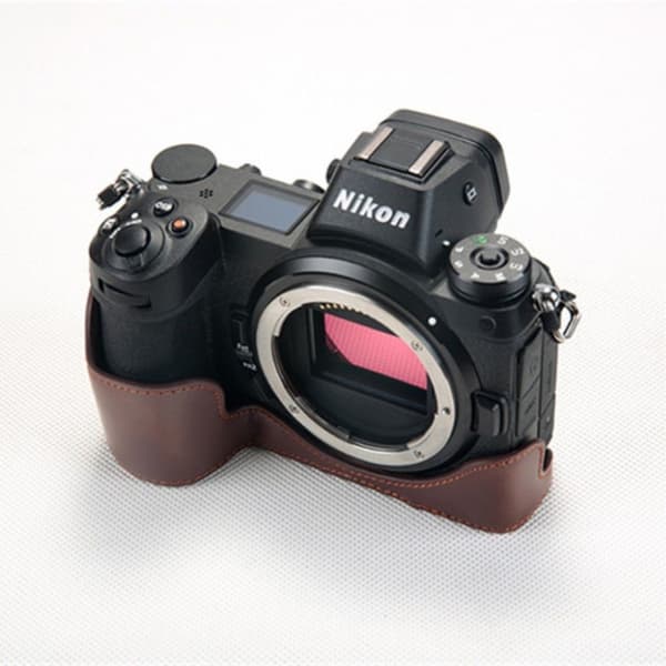 Nikon Z7 Holdbar Læretui - Kaffe Brown