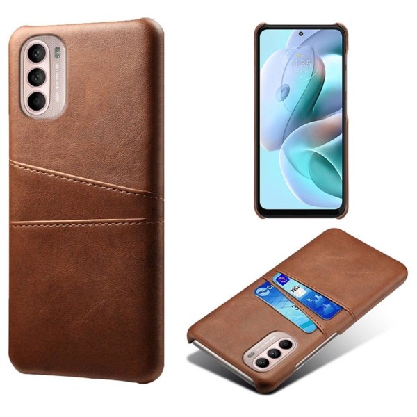 Dual Card Etui Motorola Moto G41 / G31 - Brun Brown