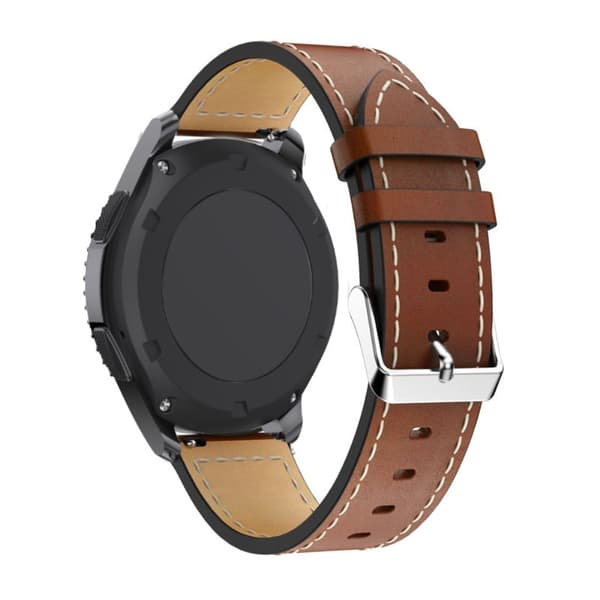 20mm Universal nahkaranneke - Ruskea Brown
