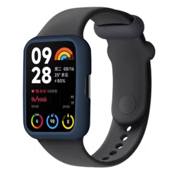 Xiaomi Smart Band 8 Pro Klockfodral Hårt stötsäkert ramhålat skydd - Midnattsgrön Grön