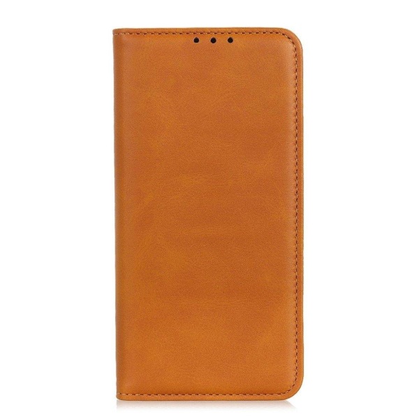 Lompakko-style Aitoa Nahkaa Läppäkotelo For Xiaomi Mi 11 Pro - Ruskea Brown