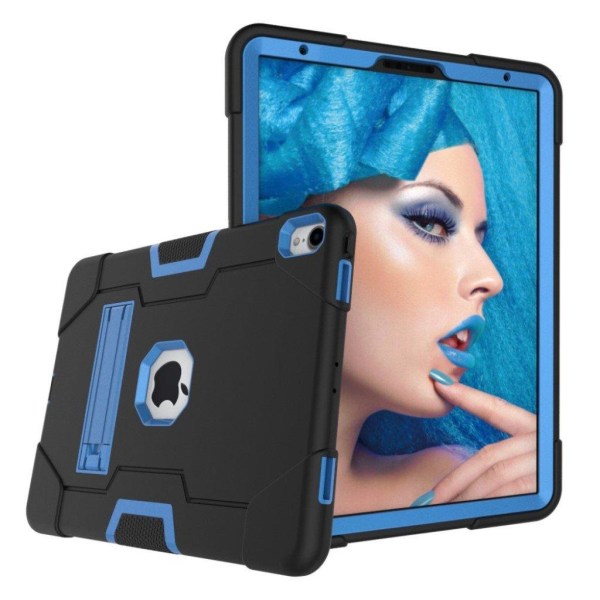 iPad Pro 11" (2018) stødsikkert hybrid etui - Sort / Babyblå Multicolor