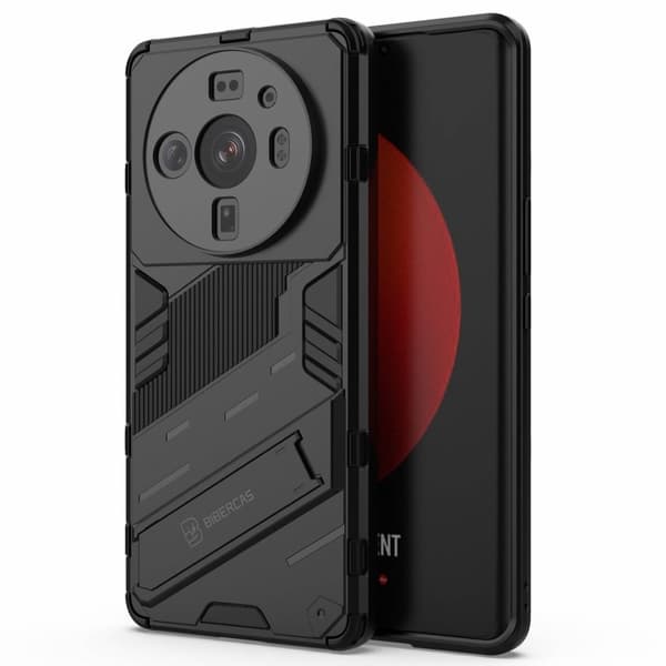 Shockproof Hybrid Deksel med A Modern Touch til Xiaomi 12s Ultra - Svart Black