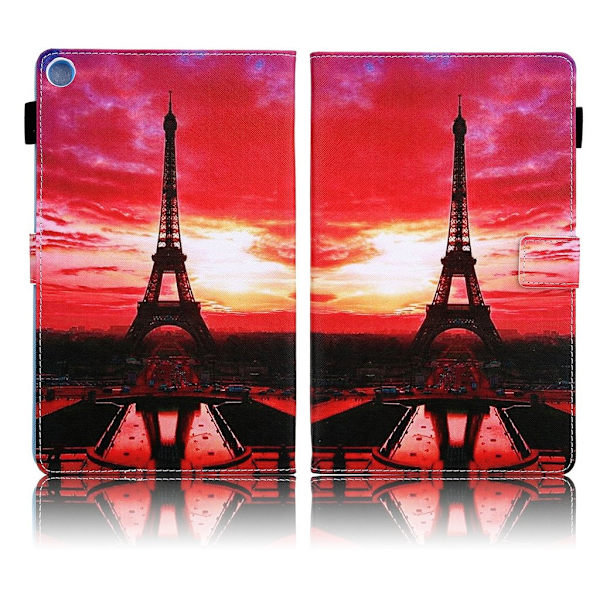 Samsung Galaxy Tab A 10.1 (2019) elegant  læder flip etui - tårn Red