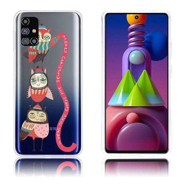 Juleveske til Samsung Galaxy M51 - Juleugle Multicolor