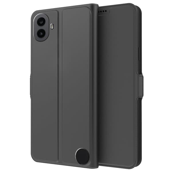 Glat og tyndt premium Nothing CMF Phone 1 læderetui - Sort Black