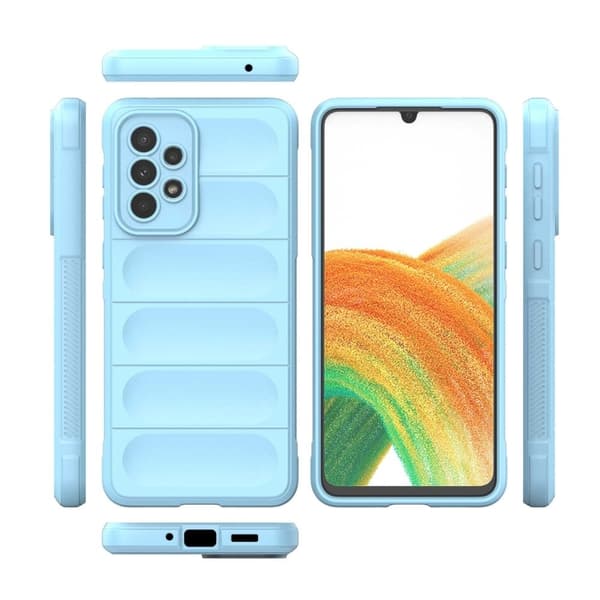Deksel med mykt grep for Samsung Galaxy A33 5G - Babyblå Blue