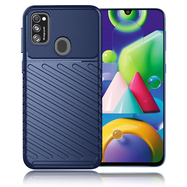 Thunder Samsung Galaxy M21 Suojakotelo - Sininen Blue