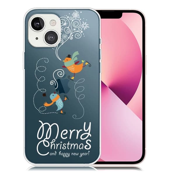 Julfodral till iPhone 13 Mini - Sjungande Fåglar multifärg