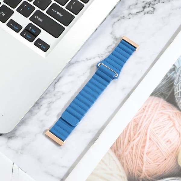 Fitbit Versa 3 aito nahkakellon ranneke - Vauvasininen Blue