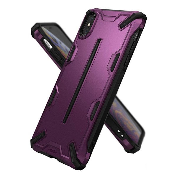 Ringke DUAL X til iPhone XS Max - Metallisk Lilla Purple