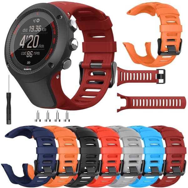 Suunto Ambit3 holdbar silikone Urrem - Rød Red