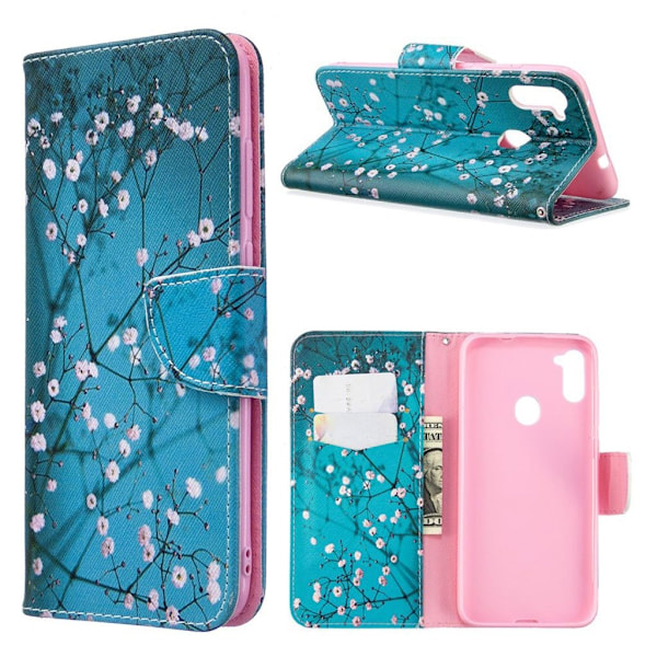 Wonderland Samsung Galaxy A11 / M11 etui - Puu ja Kukat Multicolor