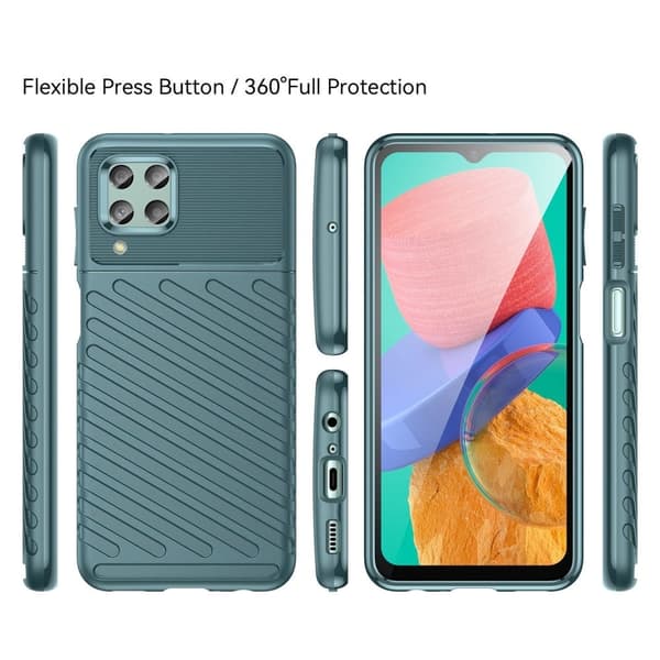 Thunder Samsung Galaxy M33 5G deksel - Grønn Green