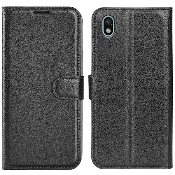 Klassisk Sony Xperia Ace III flip etui - Sort Black