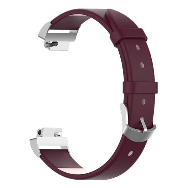 Fitbit Inspire / Inspire HR læderurrem - vinrød Red