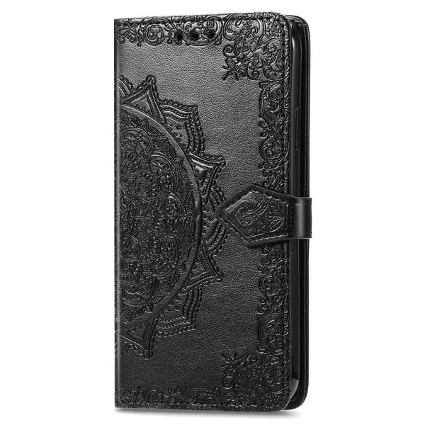 Mandala Samsung Galaxy M23 etui i lær - Svart Black