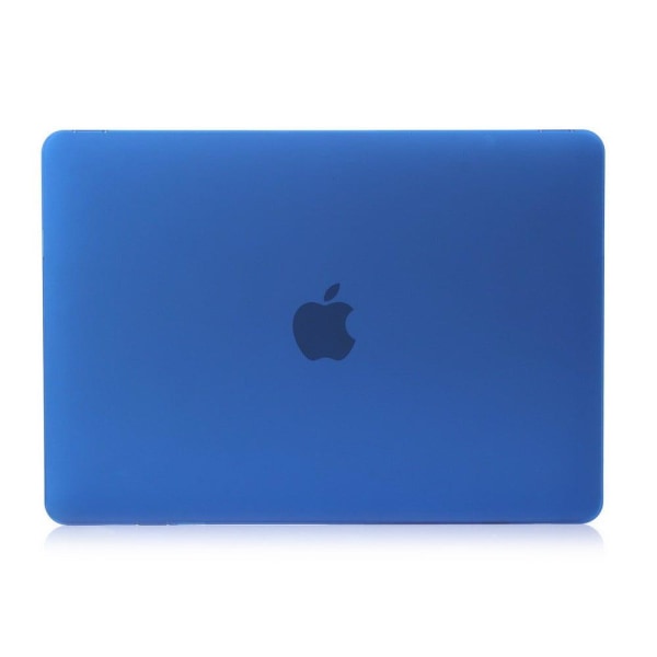 Ancker Macbook 12-inch (2015) Retina Display Nahkakotelo Korttitaskuilla - Matta Tummansininen Blue