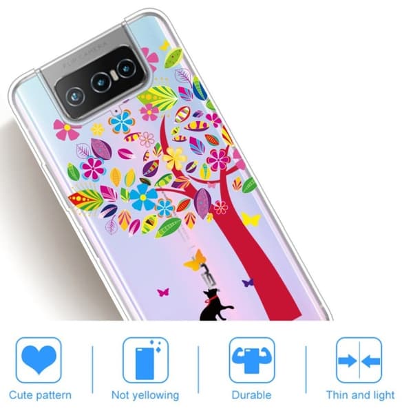 Deco Asus Zenfone 7 Pro Etui - Fargerik Tre Multicolor