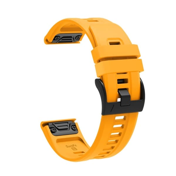 Garmin Fenix 7X klockarmband i silikon - Gul Gul