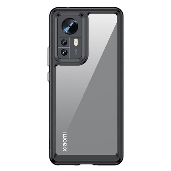 Xiaomi 12 / Xiaomi 12X / Xiaomi 12S smart akryl cover - Sort Black