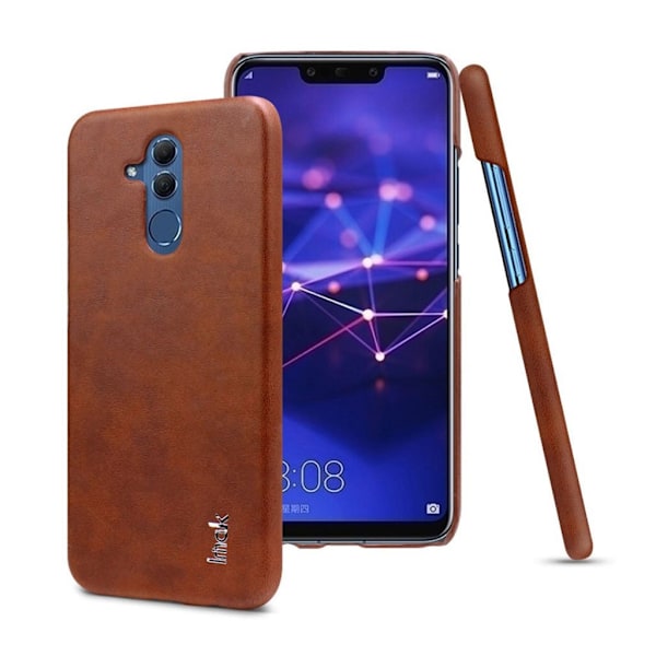 IMAK Huawei Mate 20 Lite beskyttelsesetui i kunstlæder - Brun Brown
