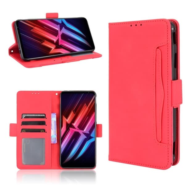 Modern-styled Læder Pung Etui til Zte Nubia Red Magic 6 / 6 Pro - Rød Red