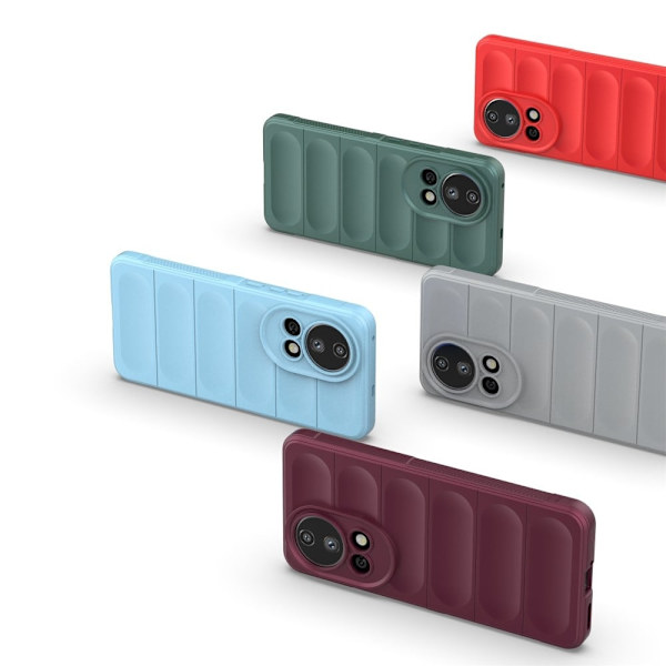 Deksel med mykt grep for Huawei Nova 12 Pro - Lysegrå Silver grey