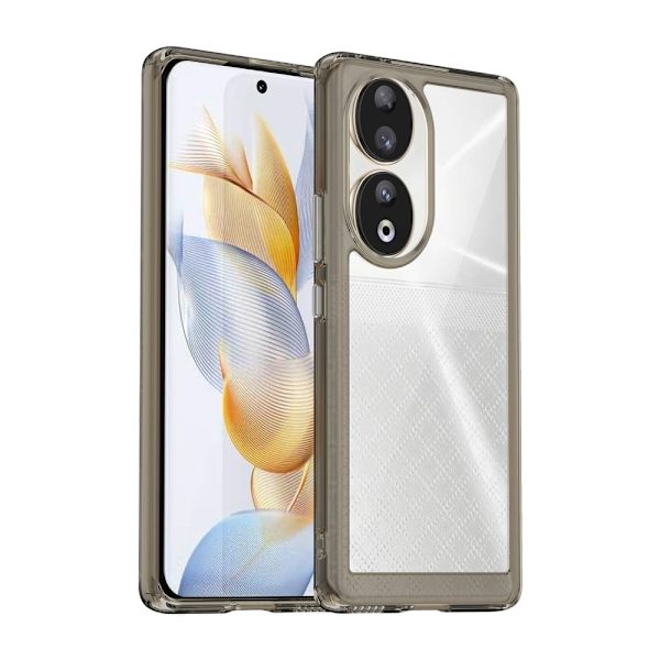 Honor 90 akryldeksel - Gjennomsiktig Grå Silver grey