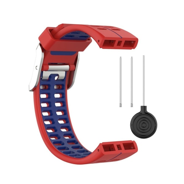 Polar V800 bi-farve silikone rem - rød / blå Red