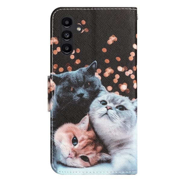Wonderland Samsung Galaxy A24 4G Flippetui - Katter Black