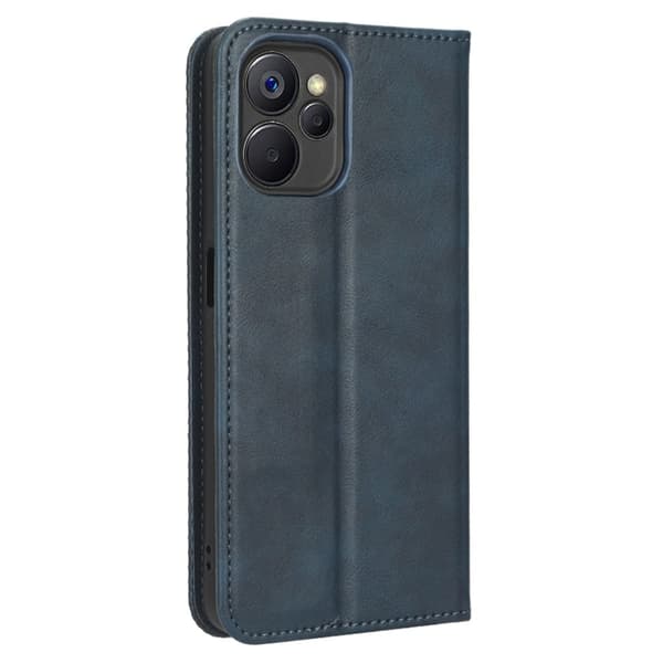 Bofink Vintage Realme 9i Nahkakotelo - Sininen Blue