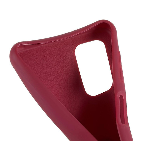Tyndt TPU-etui med mat finish og justerbar strop til Samsung Galaxy M32 5G / A32 5G - Rød Red