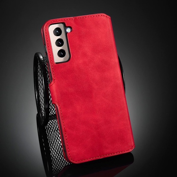 DG.MING Samsung Galaxy S21 retro etui - Rød Red