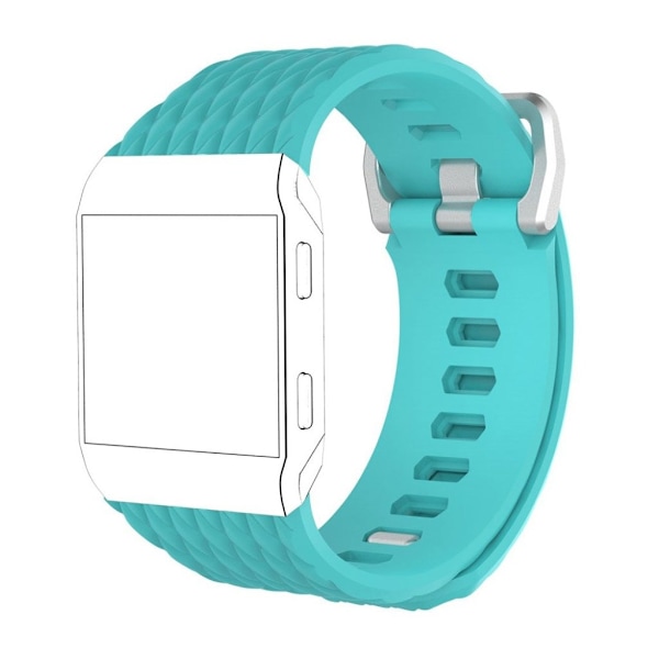 Fitbit Ionic Stilrent enfärgat klockband - Storlek L Turkos Grön