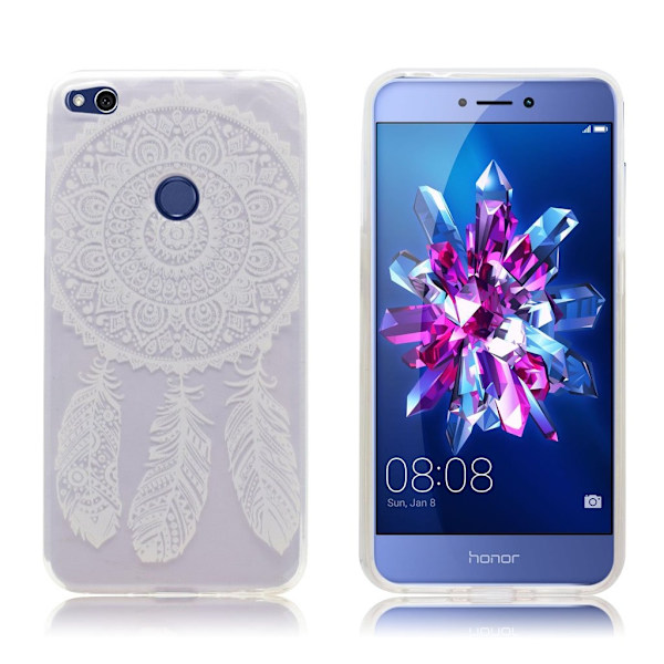 Honor 8 Lite beskyttende silikonecover - Hvid drømmefanger White