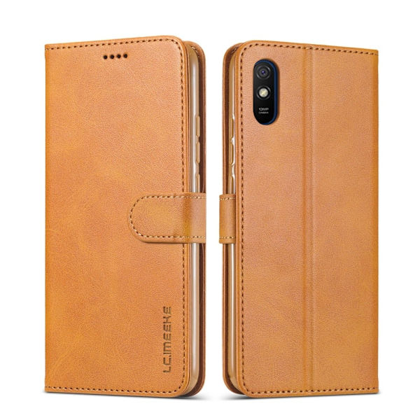 LC.IMEEKE Xiaomi Redmi 9A Flip Etui - Brun Brown