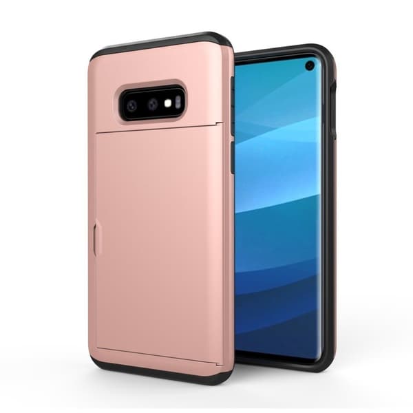 Samsung Galaxy s10 e Hybrid Etui Og Kortholder - Rosé Pink