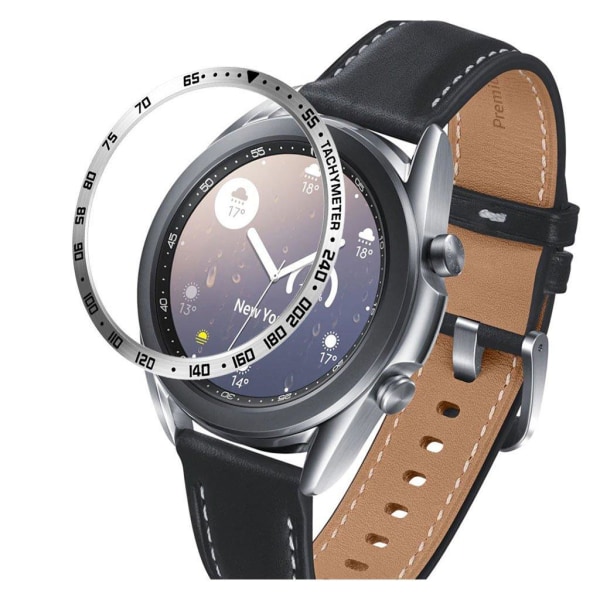 Samsung Galaxy Watch 3 (41mm) holdbar dial bezel - sølv / sort L Silver grey