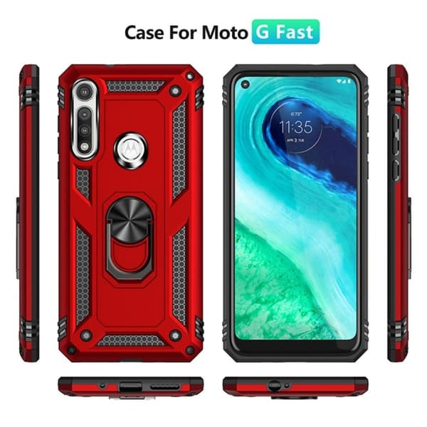 Bofink Combat Motorola Moto G Fast skal - Röd Röd