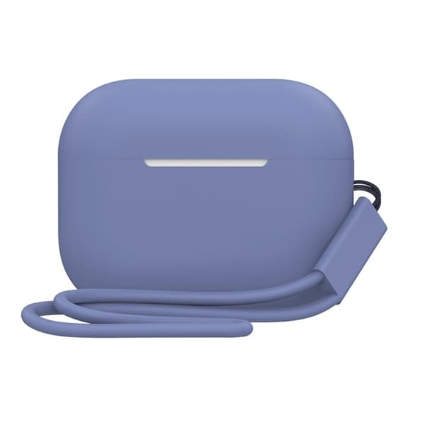 2,0 mm AirPods Pro 2 silikonetui med stropp - Gråblå Blue